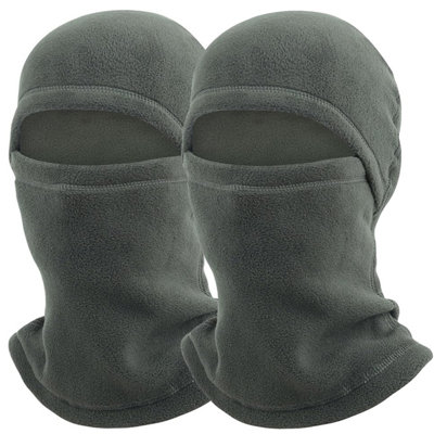 B&Q 2Pcs Ski Mask Fleece Balaclava Warm Winter Face Mask Men Shiesty Mask Women Motorcycle Thermal Fleece Face Cover For Cold Weather
