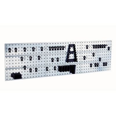 B&Q -  3 Perf Panels With 44 Assorted Super Clips