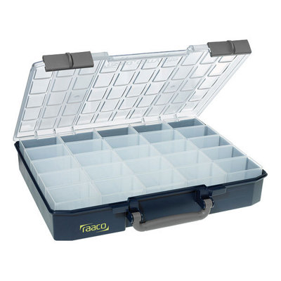 B&Q -  Tool Carry Case Cl80-25  Carry-Lite Case Inc 25 Removable Storage Inserts For Small Parts & Tool Organisation