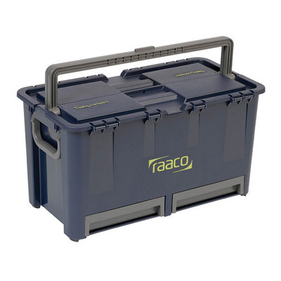 Raaco Tool Box Compa47 Compact 47 Toolbox With Small Parts Storage Draws from B&Q