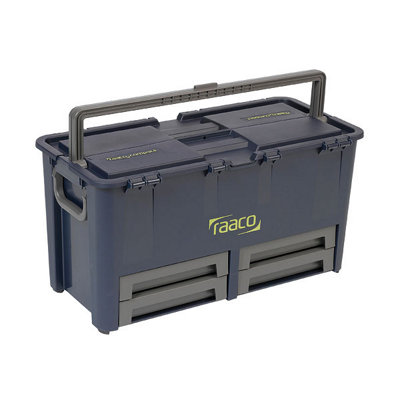 Raaco Tool Box Compa62  Compact 62 Toolbox With Small Parts Organising Draws from B&Q
