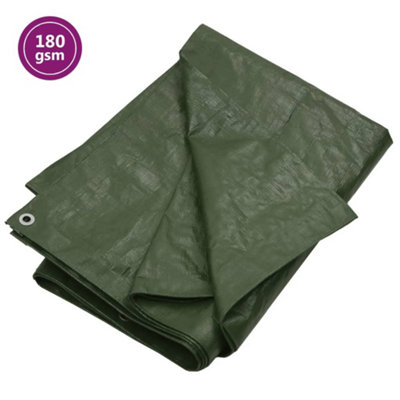 Berkfield Tarpaulin 180 G/m2 3X3 M Green Hdpe from B&Q