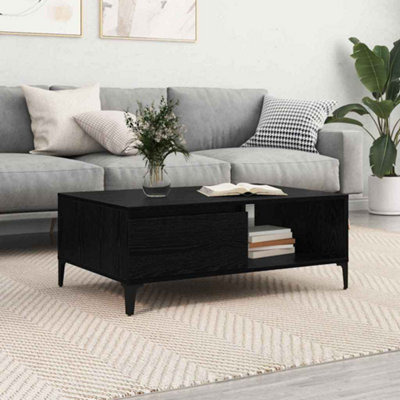 Berkfield Coffee Table Black Oak 90 X 60 X 35 Cm Engineered Wood from B&Q