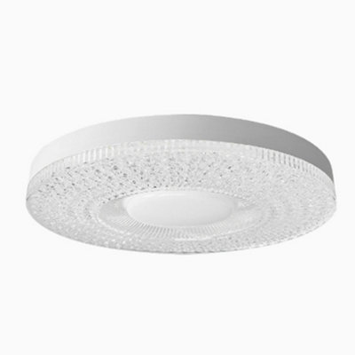Modern Crystal Led Ceiling Light40W E27 Screw Pure White from B&Q
