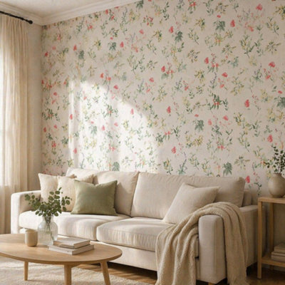  - Self-Adhesive Floral Wallpaper Roll Flower 3 M