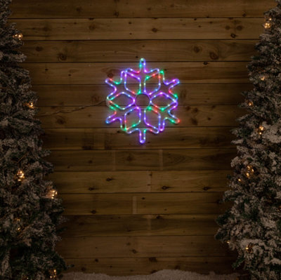 57cm RGB Digital Light up Christmas Snowflake with Remote Control ...