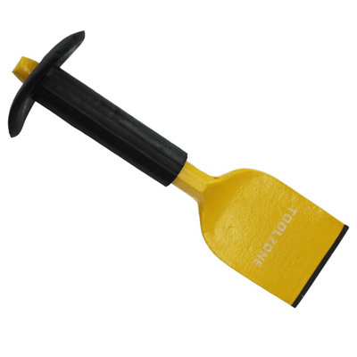57mm Brick Stone Concrete Masonry Bolster Chisel 215mm with Hand Guard ...
