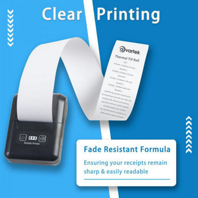 57mm x 40mm Thermal Paper PDQ Card Machine Rolls (20 Pack)