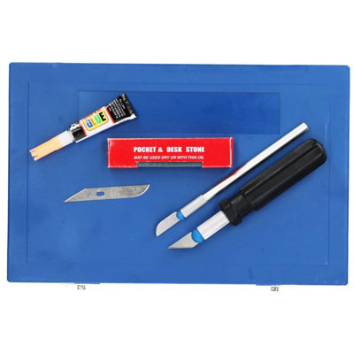57pc Precision Hobby Blade Cutting Craft Cutters Scalpel Sharp Edge TF019