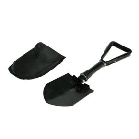 580mm Folding Shovel Camping Car Snow Spade Pouch With Belt Loop