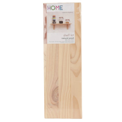 585mm Shelf Kit, Solid Pine Wood, Natural Sanded