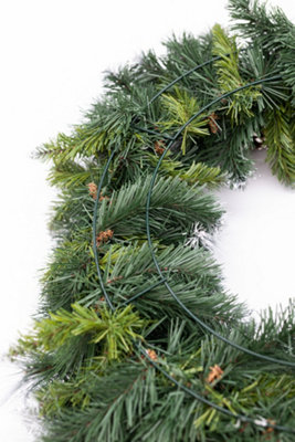 58cm Artificial Snow Dusted Christmas Wreath - 9