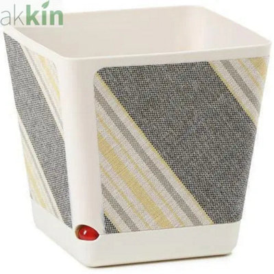 Kora Planter Square Textile With Water Indicator 18Cm  Cream from B&Q
