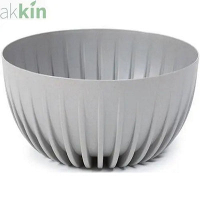 Mira Eco Wood Bowl 24Cm Grey Decorative Pot from B&Q