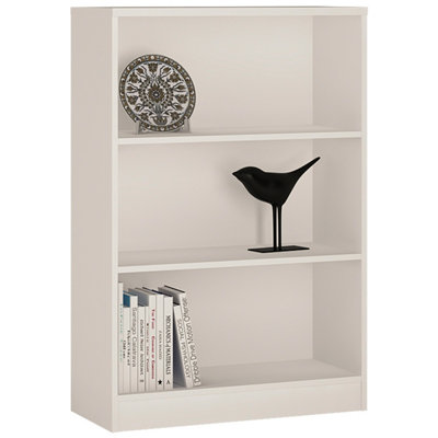 Furniture To Go 4 You Medium Wide Bookcase In Pearl White from B&Q