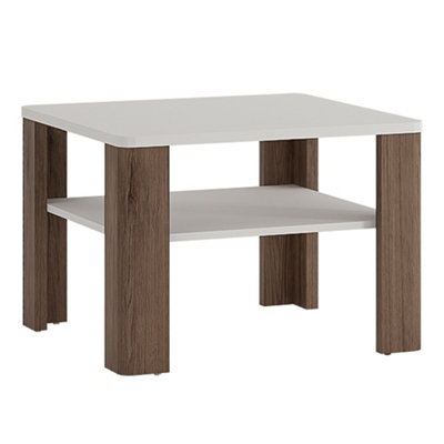 Furniture To Go Toronto Coffee Table With Shelf In White And Oak from B&Q