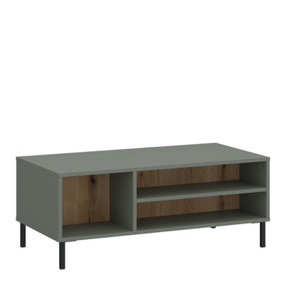 B&Q -  Darwin Coffee Table In Green/oak
