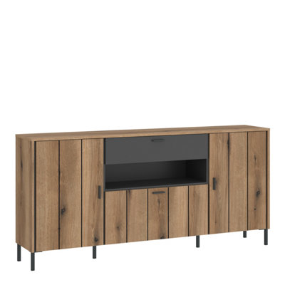 Furniture To Go Arundel Sideboard 2 Door 1 Flap 1 Drawer In Oak/grey from B&Q
