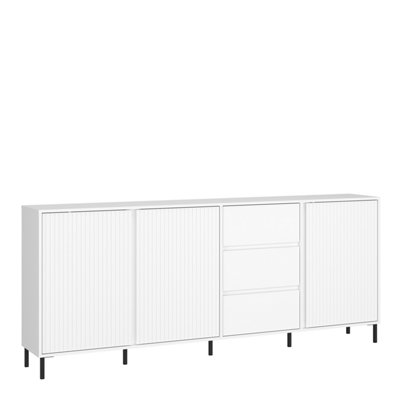 Furniture To Go Avenale Sideboard 3 Door 3 Drawer In Alpine White High Gloss from B&Q