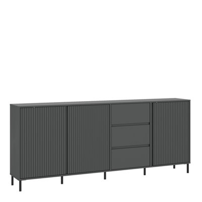 Furniture To Go Avenale Sideboard 3 Door 3 Drawer In Anthracite from B&Q