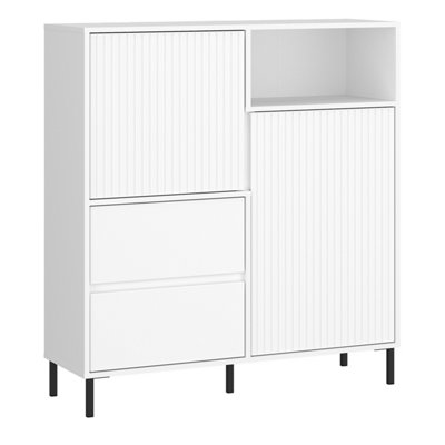 Furniture To Go Avenale Sideboard 2 Door 2 Drawer In Alpine White High Gloss from B&Q