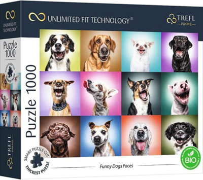 Trefl Funny Dog Faces Puzzle Adult1000 Pieces from B&Q