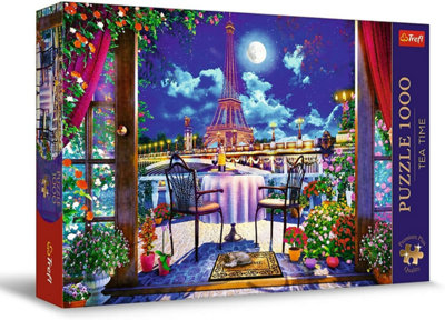 Trefl Tea Time: Parisian Moonlight 1000 Piece Puzzle from B&Q
