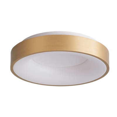 Luminosa Ing Luminosa Modern Led Flush Ceiling Brushed Warm 3000K 2200Lm Light/Gold/White