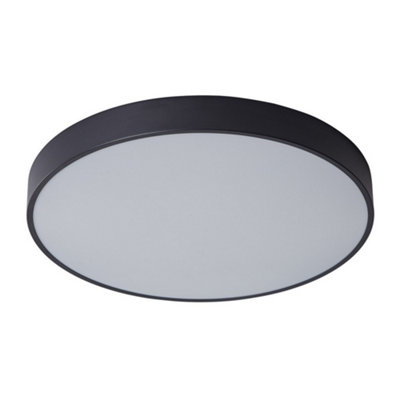 Luminosa Lighting Luminosa Modern Led Flush Ceiling Light BlackWarm White 3000K 3600Lm from B&Q