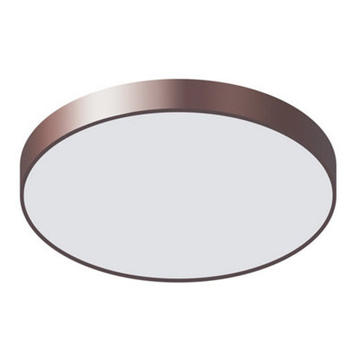 Luminosa Ing Luminosa Modern Led Flush Ceiling Coffee, Warm 3000K 3600Lm Light/White