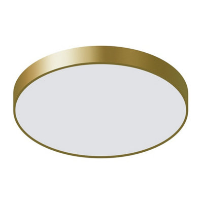 Netlighting Unisex Gold Modern Led Flush Ceiling Light En Warm White 3000K 3600Lm In - Image 3