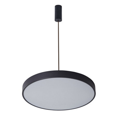 B&Q -  Luminosa Modern Led Hanging Pendant BlackWarm White 3000K 3600Lm