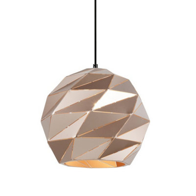 Luminosa Lighting Luminosa Modern Hanging Pendant Golden 1 Light E27 from B&Q