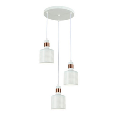 Luminosa Lighting Luminosa Modern Hanging Pendant 3 E27 White/Light