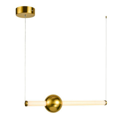 B&Q -  Luminosa Modern Led Hanging Pendant CopperWarm White 3000K 1215Lm