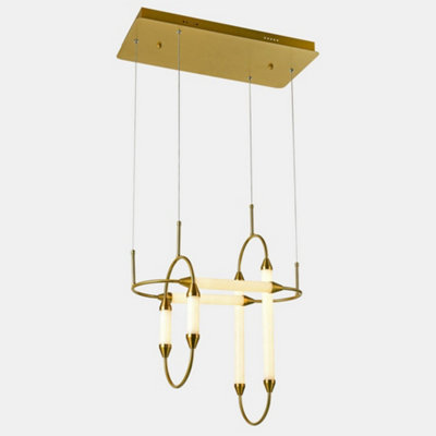 Luminosa Lighting Luminosa Modern Led Hanging Pendant CopperWarm White 3000K from B&Q