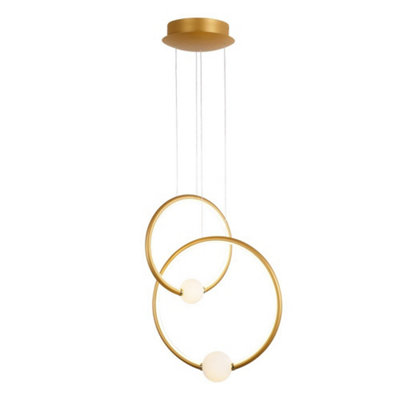 B&Q -  Luminosa Modern Led Hanging Pendant Antique BronzeWarm White 3000K 2420Lm Dimmable
