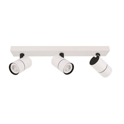 Luminosa Lighting Luminosa Laconi Modern 3 Light Ceiling Spotlight BarGu10 from B&Q