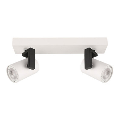 Luminosa Lighting Luminosa Mola Modern 2 Light Twin Ceiling SpotlightGu10 from B&Q