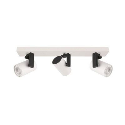 Luminosa Lighting Luminosa Mola Modern 3 Light Ceiling Spotlight BarGu10 from B&Q