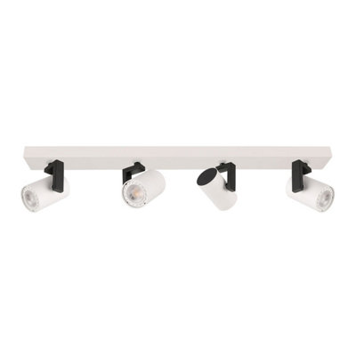 Luminosa Lighting Luminosa Mola Modern 4 Light Ceiling Spotlight BarGu10 from B&Q