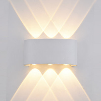 Luminosa Lighting Luminosa Ortelo Modern Outdoor Up Down Wall Lamp Led, from B&Q