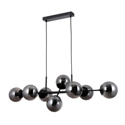 Luminosa Lighting Luminosa Molite Modern 8 Light Globe Pendant Ceiling LightE14 from B&Q