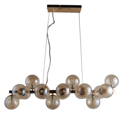 Luminosa Lighting Luminosa Marbelio Modern 16 Light Globe Pendant Ceiling LightG9 from B&Q