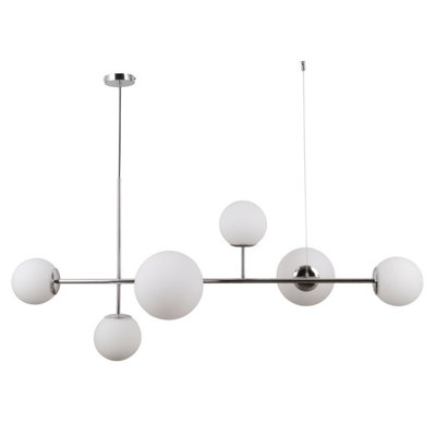 Luminosa Lighting Luminosa Vailante Modern 6 Light Bar Pendant Ceiling LightE27+E14