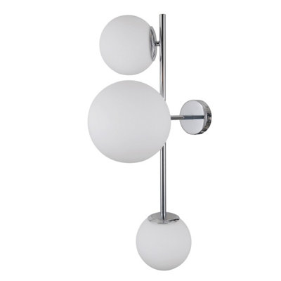 B&Q -  Luminosa Vailante Modern 3 Light Wall LampE27+E14