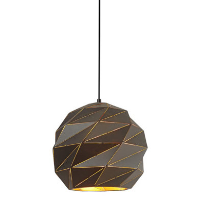 Luminosa Ing Luminosa Palermo Modern 1 Dome Pendant Ceiling E27 Light