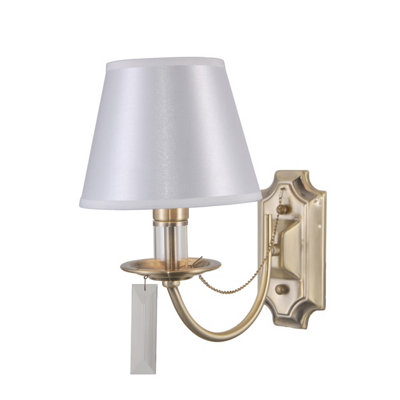 Luminosa Lighting Luminosa Solana Classic 1 Light Wall Lamp With ShadeE14 from B&Q