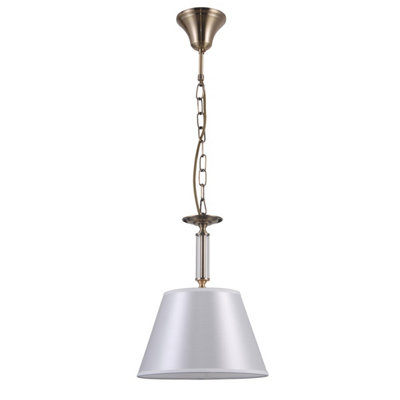 Luminosa Lighting Luminosa Solana Classic 1 Light Dome Pendant Ceiling LightE14 from B&Q