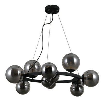 B&Q -  Luminosa Montora Modern 11 Light Globe Pendant Ceiling LightG9